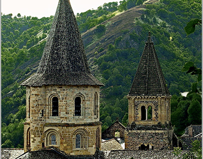 Conques, Medieval Village. Aveyron. France