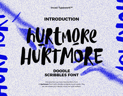 Hurtmore - Scribbles Font