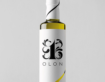 OLON Extra Virgin Olive Oil branding & label design