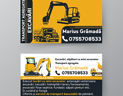 Marius Gramada - Excavari VISIT CARD