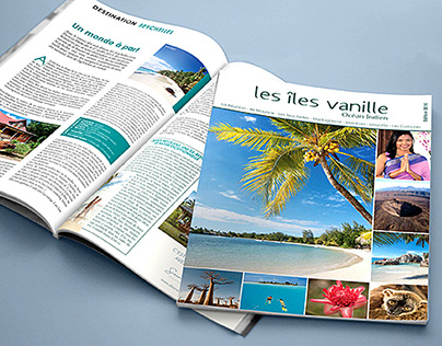 Réalisation de la brochure "Les îles vanille"