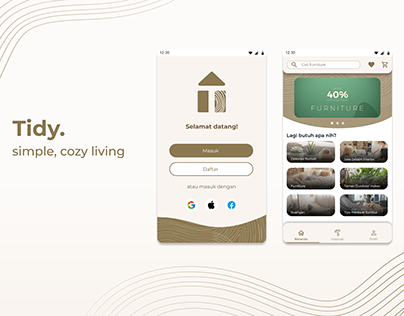 Tidy. - Furniture Mobile App Design