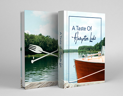 "A Taste Of Hampton Lake" Cookbook Cover Design