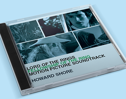 Lord of the Rings Soundtrack - CD Design Mockup