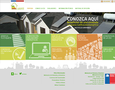 Sitio Web Calificación Energética de Viviendas MINVU