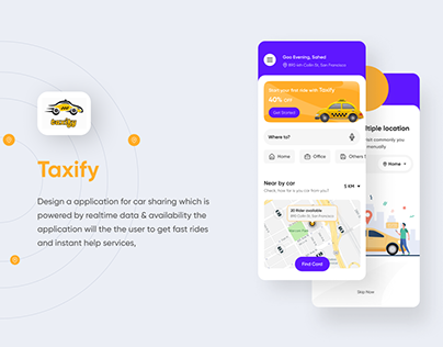 Taxify Super Share a trip App Concept | Case Study