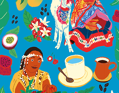 Millo coffee package illustration