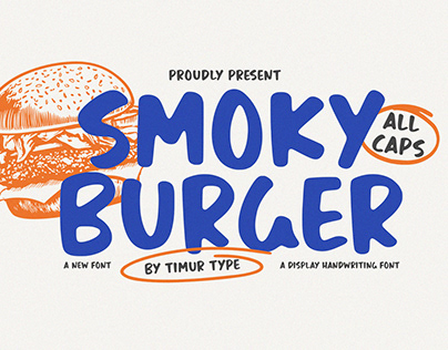 Smoky Burger - Display Handwriting Font