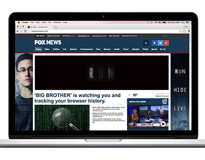 Fox News Snowden Expandable "Screen Takeover" Banner Ad