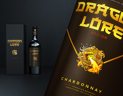 Rótulos Dragon Lore Vinho Chardonnay