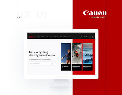 UI | UX Redesign Concept for Canon