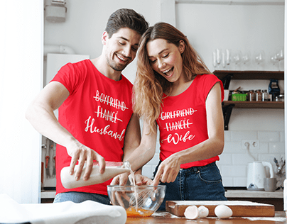 Get matching Couple T-shirts online from Hangout Hub