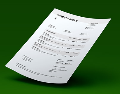 If you need Invoice Design Feel free order here