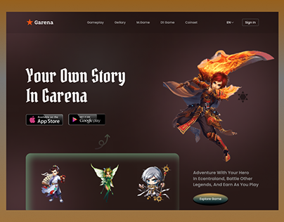Gamestore-UI web concept