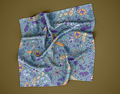 Premium Silk Fabric Mockup