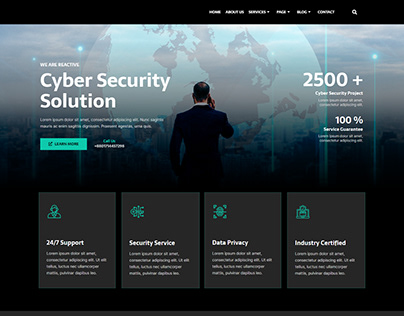Cyber Security Services Website | WordPress Website