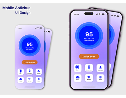 Mobile Antivirus UI Design