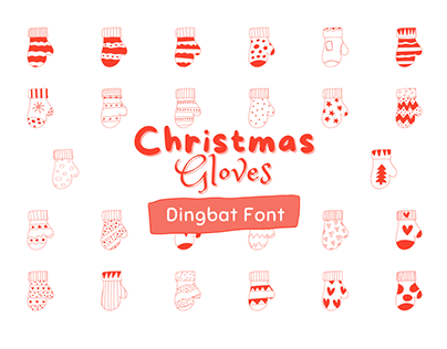 Christmas Gloves - Dingbat Font ( Demo )
