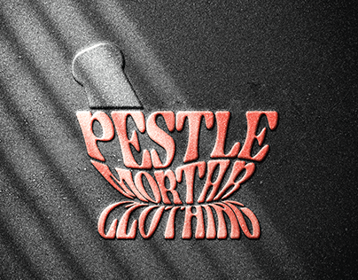PESTLE MORTAR CLOTHING (PMC). LOGO DESIGN