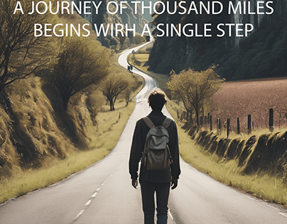 Motivational Poster on journey