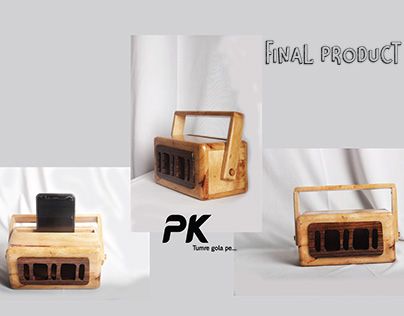 Product Design - Wooden speaker