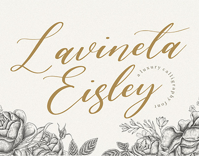 Lavineta Eisley | Luxury Calligraphy Font