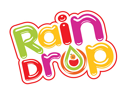 Gummy Candy Company Logo Rain Drop