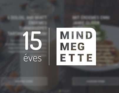 Mindmegette 15th anniversary site design