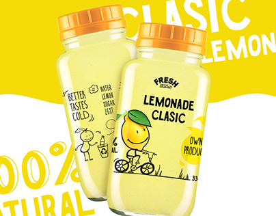 Fruit lemonade labels