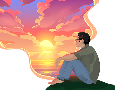 Sunset Illustration
