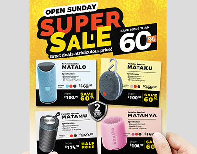 Super Sale Product Promotion Flyer
