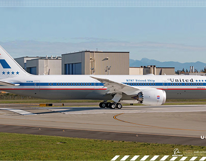 United Airlines Boeing 787 Dreamliner Livery concept