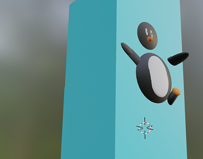 Pingui hecho en Blender.