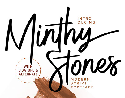 Minthy Stones Font