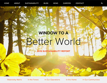 Andersen Sustainability Website