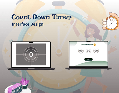 Count Down Timer Interface Design