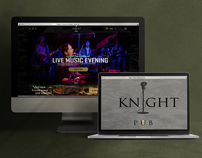 Knight pub web page deseign