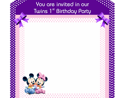 Birthday Invitation card