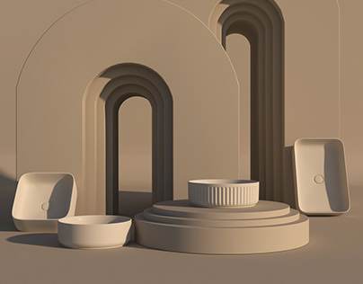 sanitary products 3D modeling