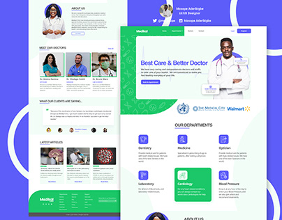 Medical Healthcare Website Landing Page