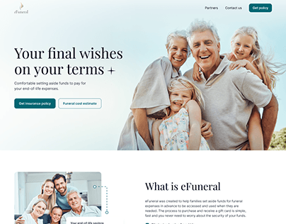 High-converting landing page for prepaid funerals
