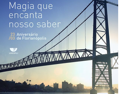 Card aniversário de Florianópolis