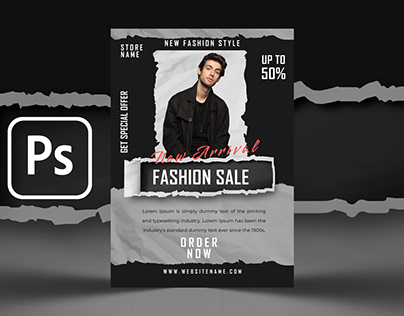 Paper Texture | Fashion Sale Flyer