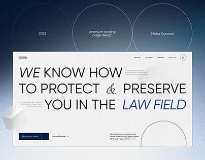 Celestials - Global Law Agency | Website Design