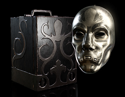 Death Eater Mask and Case - Hogwarts Legacy Fan Art