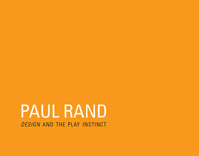 Paul Rand, Design and the Play Instinct