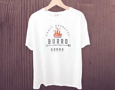 Burro Craft barbecue Logo design and Presentation.