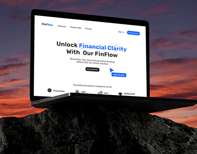 FinFlow Landing page