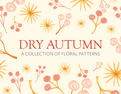 Floral Pattern - Dry Autumn