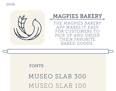 Magpies Bakery UI/UX